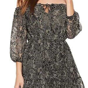 BB Dakota NWT Westerly Burnout Velvet Dress Black Women's Size S